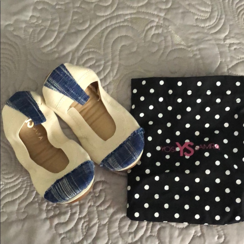Little Girls Yosi Samra Shoes with bag.